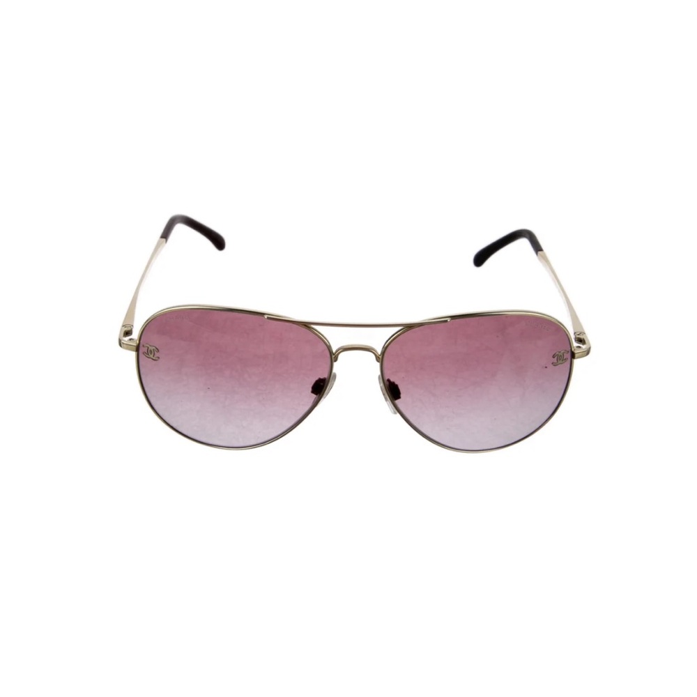 Chanel Interlocking CC Logo Aviator Sunglasses